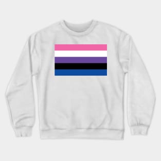 Genderfluid Pride Flag Crewneck Sweatshirt